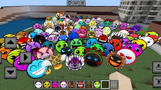 All Custom Lobotomy Dash Nexbots Mod In Minecraft  Geometry Dash Difficulty Faces [upl. by Acsecnarf72]