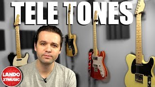 Comparing the Tones of 4 Very Different Telecasters [upl. by Monteria255]