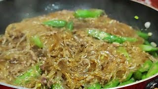 Sotanghon with Baguio Beans Recipe  Simple Beef Sotanghon Guisado [upl. by Pegg]