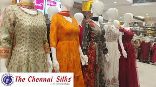 T Nagar Chennai Silks Readymade Rich Look Exclusive Party Wear Chudithar  Full Frock Collections [upl. by Htebasyle912]