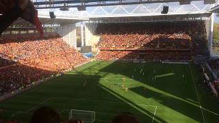 Les Corons chanté par le stade BollaertDelelis RCLSDR 21102017 [upl. by Assenad]