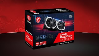 AMD Radeon RX 6650 XT MSI Mech 2X Unboxing amp Review [upl. by Covell]