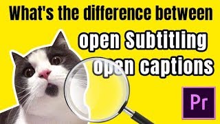 Whats the difference between open Subtitling and open captions [upl. by Amelia]