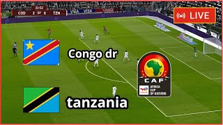 Congo dr vs tanzania live today Africa Cup qualifiers full match Football simulation Gameplay PC [upl. by Tyrone]