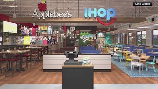 Combined Applebees and IHOP restaurant opens in Texas [upl. by Acirem]