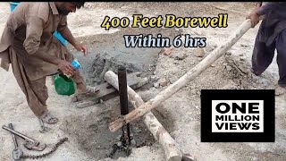 400 Feet Borewell Drilling Within 7 Hours with latest technology  Borewell drilling Feast Your Eyes [upl. by Nadirehs637]