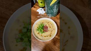 spicy baked potato soup Sooo delicious every time soup souprecipe recipe food healthy easy [upl. by Kasper]