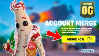 HOW TO MERGE FORTNITE ACCOUNTS SEASON 5 OG [upl. by Imuyam639]