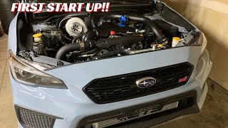 800WHP STI BUILD Episode 6 First Start [upl. by Uv]