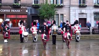 Dancers Of The Pipes and Drums 1st Battalion Scots Guards Square Dundee Scotland [upl. by Zackariah]