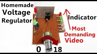 Adjustable Power Supply Circuit board  Power supply  adjustable voltage Simple power supply [upl. by Aseretairam832]