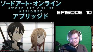 YUIIIII 😭  SAO Abridged Episode 10 REACTION [upl. by Kast]