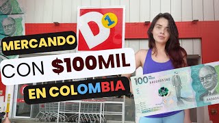 MERCANDO CON 100000 PESOS EN EL D1 ¿Qué alcanzo a COMPRAR  Míralo aquí [upl. by Acile]