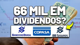 RECORDE DE DIVIDENDOS PARA 2024 CARTEIRA DE DIVIDENDOS COPASA BANCO DO BRASIL BB SEGURIDADE [upl. by Justinian104]