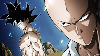 GOKU VS SAITAMA I ENGLISH DUBBING I 1 to 5 FAN ANIMATION [upl. by Anaerda]