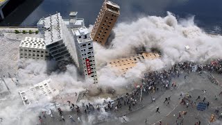 Taiwan destroyed in 2 minutes M75 Earthquake destroys many buildings in Hualien [upl. by Henricks559]