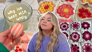 a very raw vlog lots of crocheting mental health chats making macarons amp more [upl. by Catriona]