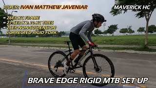 275x21 XC Tires sa 26 Promend Rigid Fork amp 26 BRAVE EDGE MTB Frame ni Ivan Mattew Javeniar [upl. by Perice]