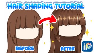 Hair Shading Tutorial  Gacha Club  IbisPaint X [upl. by Dolf114]