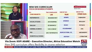 Secondary Education Subject combinations in new SHS curriculum similar to the Alevel  Kofi Asare [upl. by Beauregard]