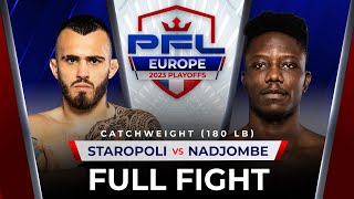 Laureano Staropoli vs Baba Boundjou Nadjombe  PFL Paris [upl. by Acsecnarf]