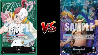 Green Uta Vs BP Hannyabal  One Piece Card Game  EB01 [upl. by Araid]