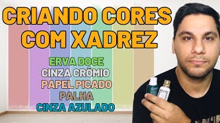 CRIANDO CORES DE TINTA COM XADREZ [upl. by Dusen]