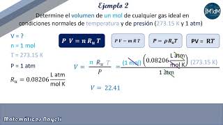 Ecuación del gas ideal con condiciones normales de T y P [upl. by Noll328]