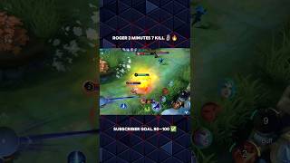 IMPOSSIBLE ROGER 3 MINUTES 7 KILLS 🗿🔥 shortsytshortstrending [upl. by Poucher131]