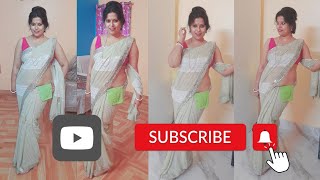 New Year Dhamaka Hanky Tuck Saree Shoot Video  Notun Bochorer Hanky Tuck Saree Video [upl. by Karole240]