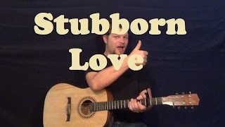 Stubborn Love The Lumineers Easy Guitar Lesson How to Play Tutorial [upl. by Florry]