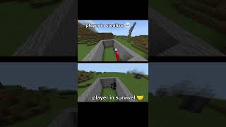 Creative vs survival minecraft trending creative vs shorts sorts [upl. by Wally]