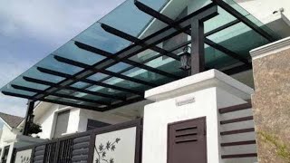 MS GLASS CANOPY MANUFACTURERS IN HYDERABAD COVER WALKWAYS OUTDOOR SEATING AREA 998559729 HITECHC [upl. by Notak558]