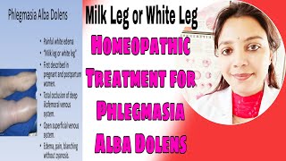 What Is Phlegmasia Alba Dolens  and Homeopathic Treatment of Phlegmasia Alba Dolens  Milk leg [upl. by Ayanet]