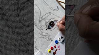 Drawing most beautiful eyes 🥹krishna radhakrishna drawing viralvideo painting [upl. by Sinclair]