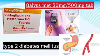 Galvus met 50mg  500mg l type 2 diabetes mellitus l all information in Marathi l rohini pharmacist [upl. by Ferree976]