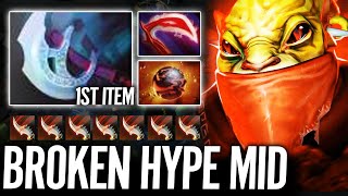 WTF 1st Item Manta Style Solo Mid Bounty Hunter Insane Hype Mid Dota 2 [upl. by Dempsey]