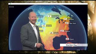 BBC Weather  US Election Day Forecast [upl. by Susana897]