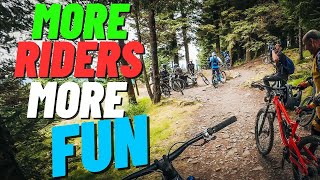 We Did A Big MTB Group Ride At Glentress [upl. by Lotson]