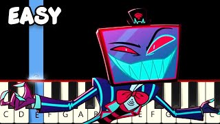 Stayed Gone from Hazbin Hotel  Fast and Slow Easy Piano Tutorial [upl. by Tecla]