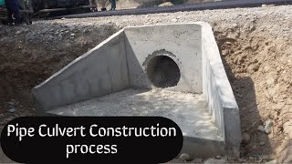 Pipe culvert construction sequence on Site  Step By Step construction activities of pipe culvert [upl. by Kimberlyn]