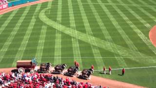 Anheuser Busch Clydesdales Cardinals Opening Day 2016 [upl. by Llohcin]