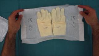 How to put on sterile gloves [upl. by Oinotla]