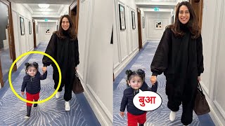 Karishma Kapoor Walk in SWAG With Alia Bhatt Cute Daughter Raha Kapoor 😍 [upl. by Hisbe]