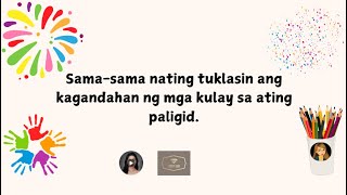 Makukulay na Halimbawa Alamin ang Ibat Ibang Kulay sa Ating Paligid [upl. by Kurtz]