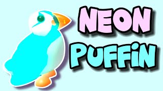 Making Neon Puffin in Adopt Me Roblox [upl. by Nivar]