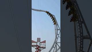 Flying Aces NonInverting Looping  Ferrari World Abu Dhabi  ferrariworld shorts [upl. by Lossa]