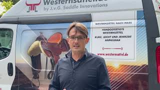 Westernsattel  kurz leicht und jederzeit anpassbar  Vorteile von JvG Saddle Innovations [upl. by Rriocard]