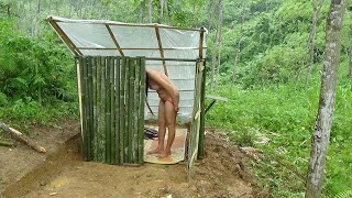 380 Days of Building a Shelter in the Woods  Amazing Bushcraft Trip Log House\Timelapse Video [upl. by Lauren]