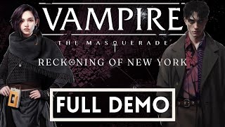 Vampire The Masquerade  Reckoning of New York PC Demo  No Commentary [upl. by Haig]